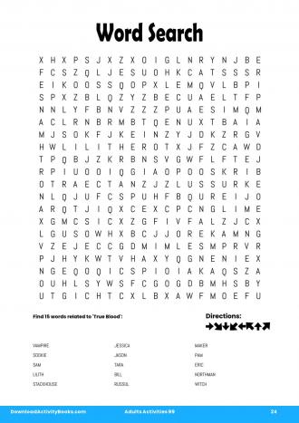 Word Search #24 in Adults Activities 99
