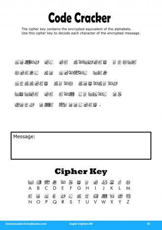 Code Cracker #16 in Super Ciphers 99