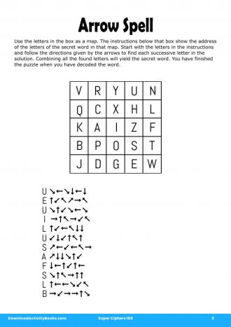 Arrow Spell in Super Ciphers 100
