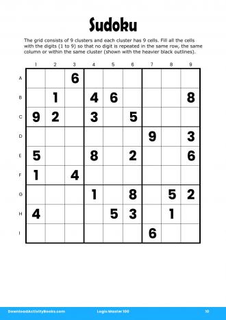 Sudoku #10 in Logic Master 100