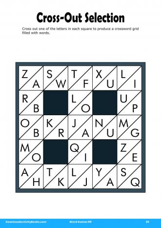Cross-Out Selection in Word Games 99
