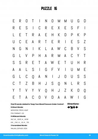 Word Search Power #16 in Word Search Power 24
