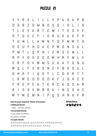 Word Search Power #21 in Word Search Power 24
