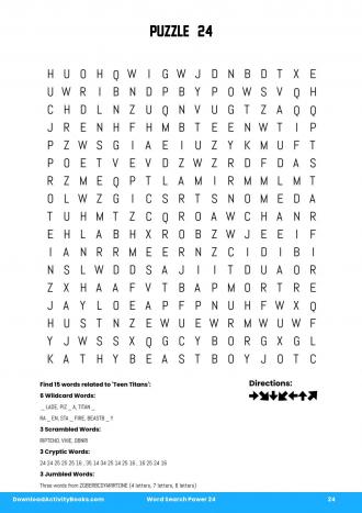 Word Search Power #24 in Word Search Power 24