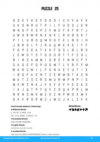 Word Search Power #25 in Word Search Power 24