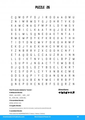 Word Search Power in Word Search Power 24