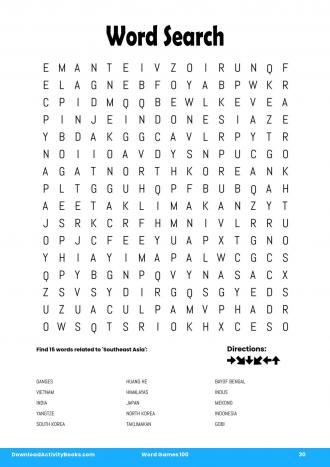 Word Search #30 in Word Games 100