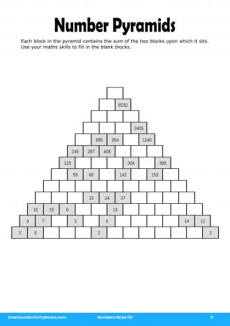 Number Pyramids #6 in Numbers Ninja 101