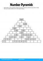 Number Pyramids in Teens Activities 1