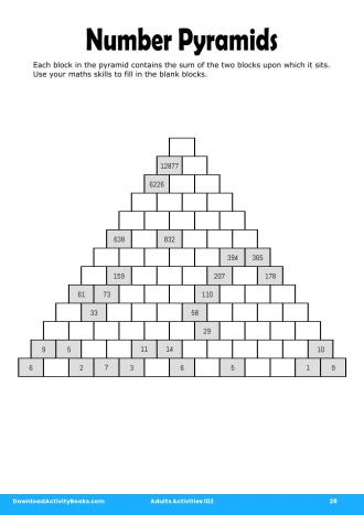 Number Pyramids #28 in Adults Activities 102