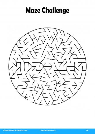 Maze Challenge in Teens Activities 102