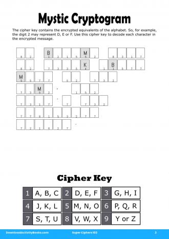 Mystic Cryptogram #2 in Super Ciphers 102