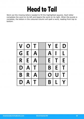 Head to Tail #26 in Word Games 101