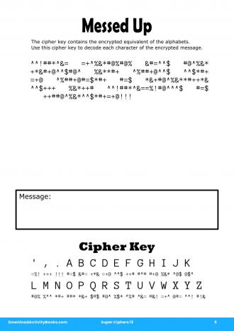 Messed Up in Super Ciphers 13