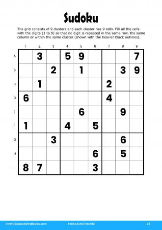 Sudoku #23 in Teens Activities 103