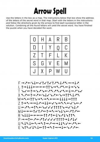 Arrow Spell #24 in Super Ciphers 103