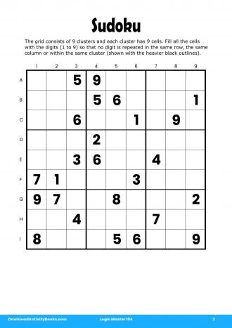 Sudoku #2 in Logic Master 104