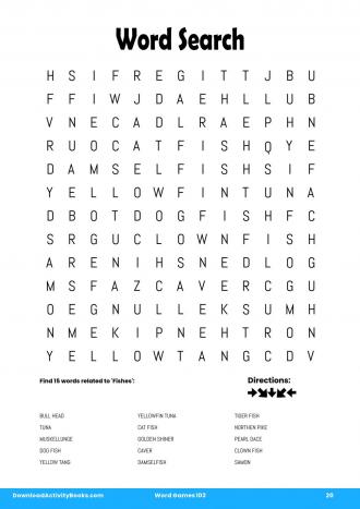 Word Search #20 in Word Games 103