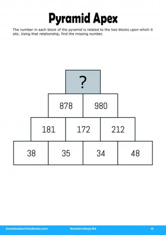 Pyramid Apex in Numbers Ninja 104