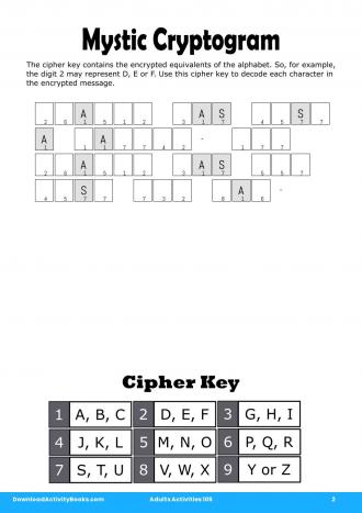 Mystic Cryptogram #2 in Adults Activities 105