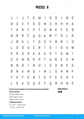 Word Search Power #6 in Word Search Power 25