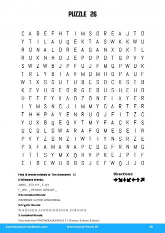Word Search Power #26 in Word Search Power 25