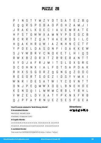 Word Search Power #28 in Word Search Power 25