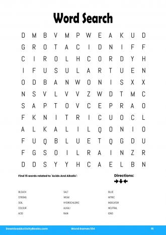 Word Search #15 in Word Games 104