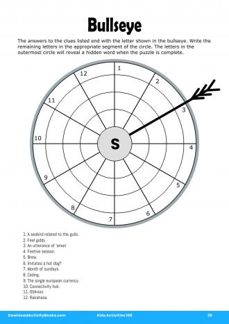 Bullseye #25 in Kids Activities 106