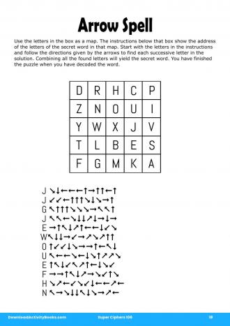 Arrow Spell in Super Ciphers 106