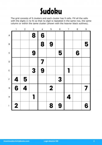 Sudoku in Logic Master 106