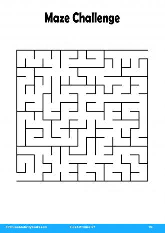 Maze Challenge #24 in Kids Activities 107