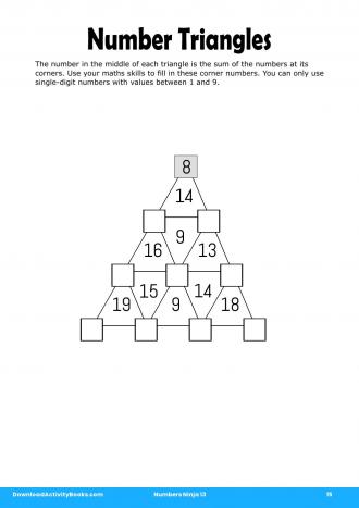 Number Triangles in Numbers Ninja 13