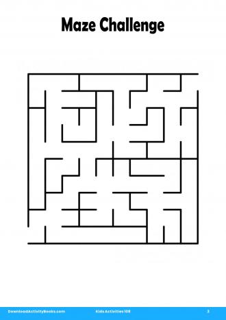 Maze Challenge #3 in Kids Activities 108