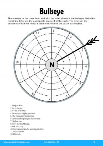 Bullseye #16 in Kids Activities 108