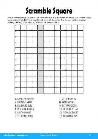 Scramble Square #27 in Adults Activities 109