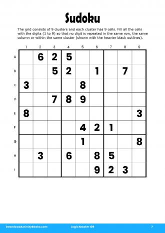 Sudoku #7 in Logic Master 109