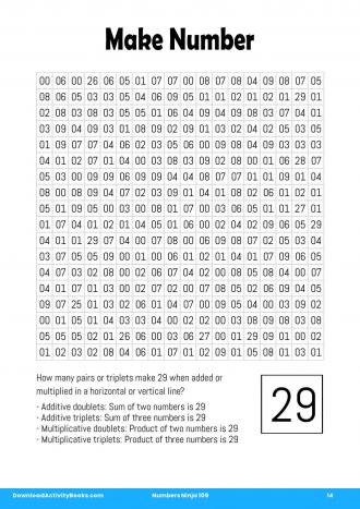 Make Number #14 in Numbers Ninja 109