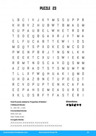 Word Search Power #23 in Word Search Power 26