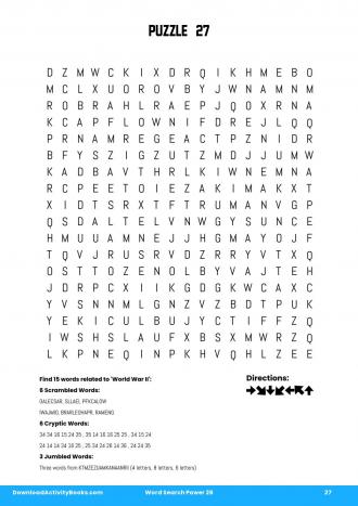 Word Search Power #27 in Word Search Power 26