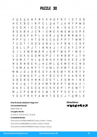 Word Search Power #30 in Word Search Power 26