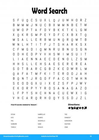 Word Search #12 in Adults Activities 110