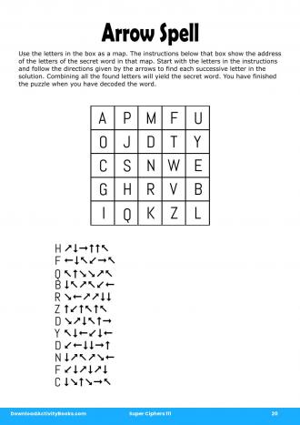 Arrow Spell #20 in Super Ciphers 111