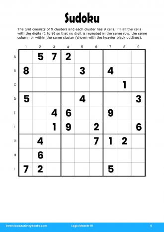 Sudoku #5 in Logic Master 111