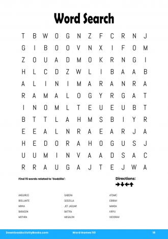 Word Search #16 in Word Games 110