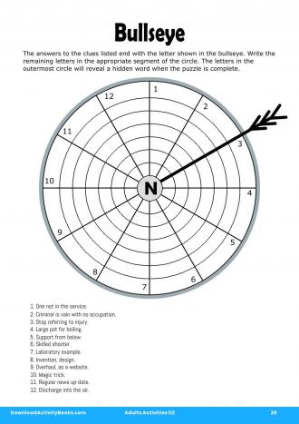 Bullseye #20 in Adults Activities 112