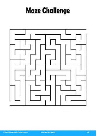 Maze Challenge #29 in Kids Activities 112