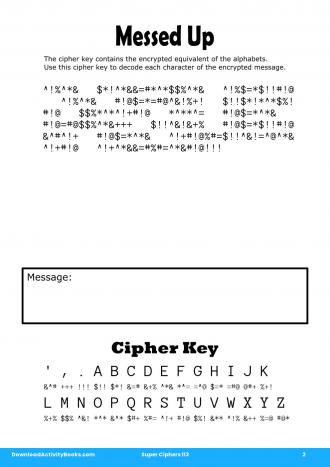 Messed Up in Super Ciphers 113