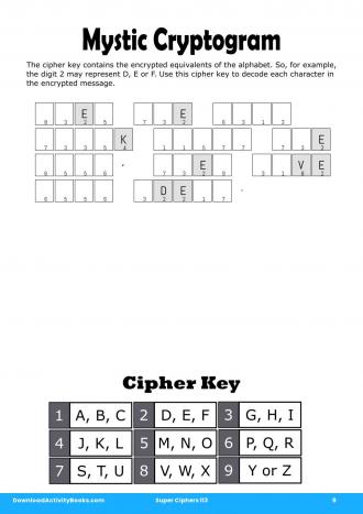 Mystic Cryptogram #9 in Super Ciphers 113