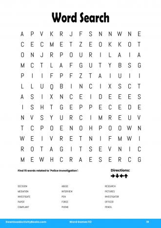 Word Search in Word Games 112